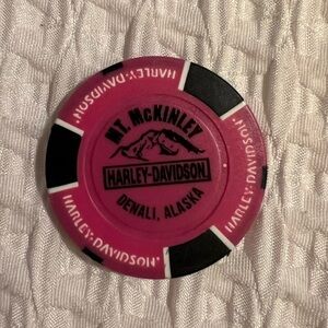 Harley-Davidson Pink and Black Denali,  Alaska Poker Chip